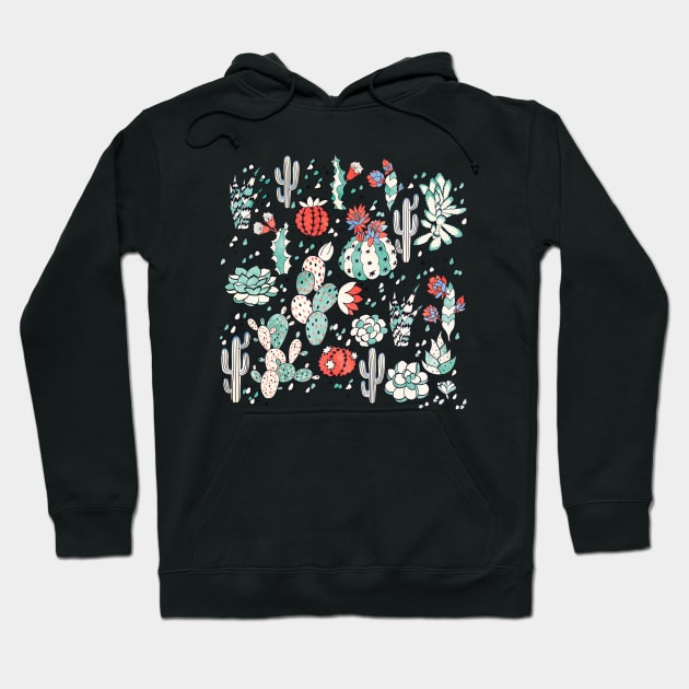 Succulents Hoodie by Lidiebug